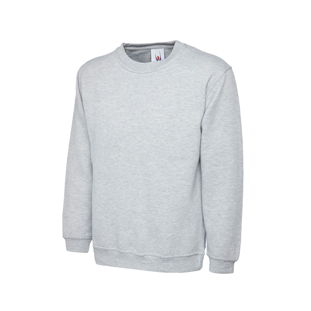 Classic Roundneck Sweatshirt_WW004_Heather Grey