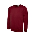 Classic Roundneck Sweatshirt_WW004_Maroon