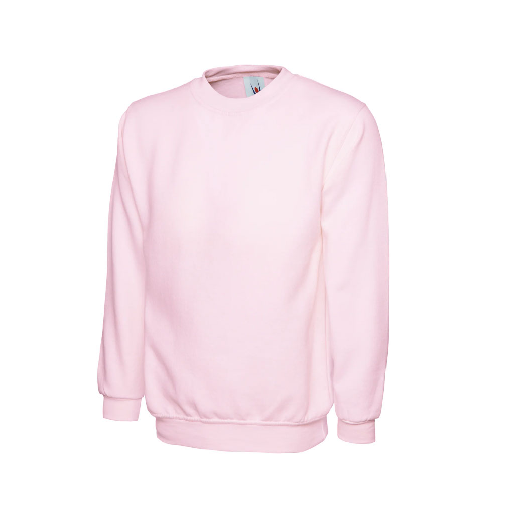 Classic Roundneck Sweatshirt_WW004_Pink