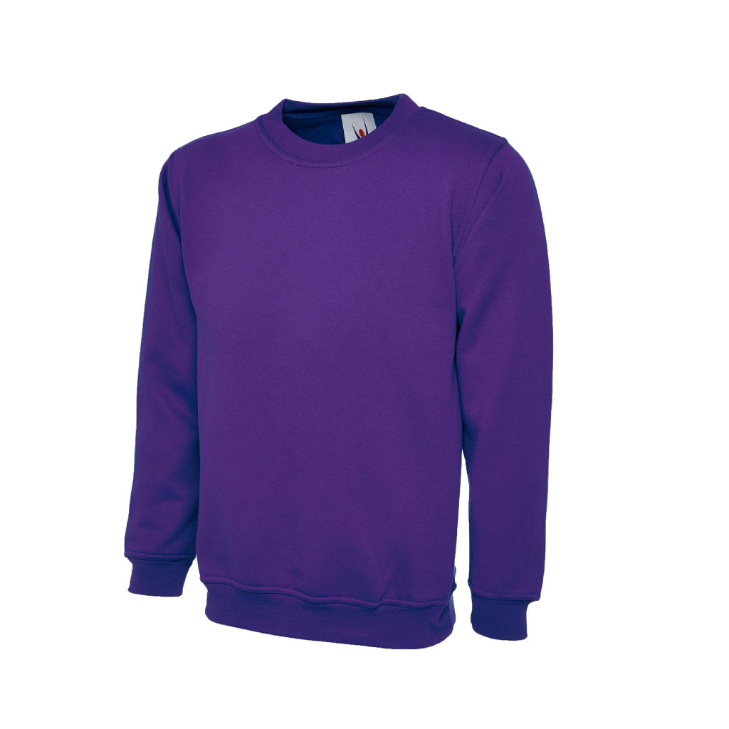 Classic Roundneck Sweatshirt_WW004_Purplejpg