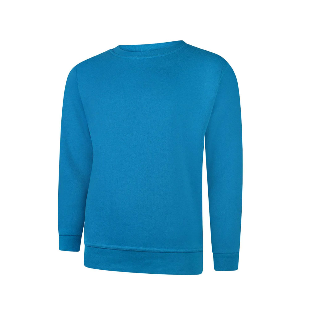 Classic Roundneck Sweatshirt_WW004_Sapphire Blue