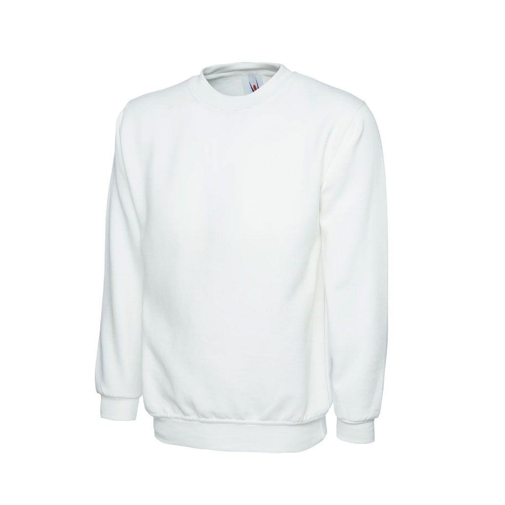 Classic Roundneck Sweatshirt_WW004_White