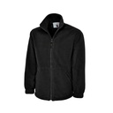 Unisex Zip-Up Fleece Jacket_WW005_Blackjpg