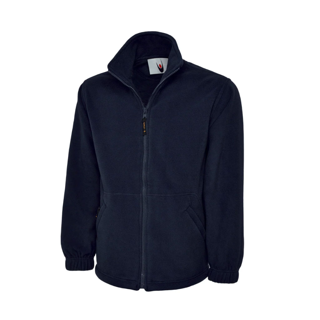 Unisex Zip-Up Fleece Jacket_WW005_Navy