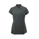 Asymmetrical Women Zip Tunic_WW009_Charcoal