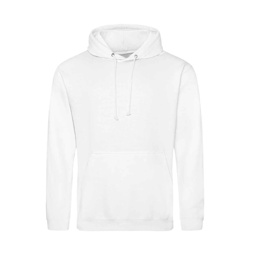 Pullover Hoodie_WW013_Arctic White
