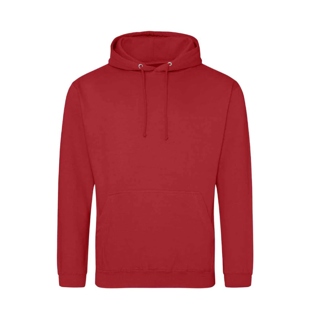 Pullover Hoodie_WW013_Fire Red