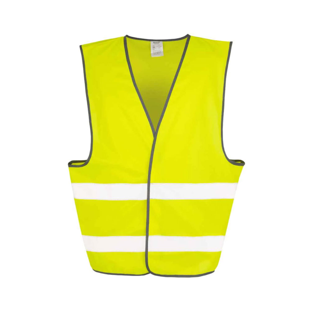 Essential Hi-Vis Safety Vest with Trim_WW016_Flourescent Yellow