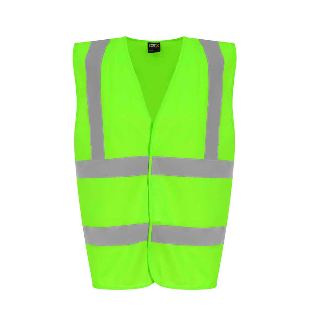 Essential Hi-Vis Safety Vest_WW017_Lime Green