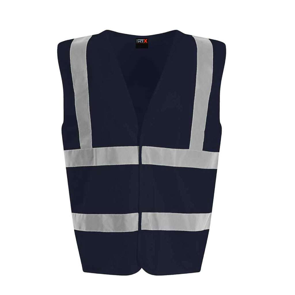 Essential Hi-Vis Safety Vest_WW017_Navy