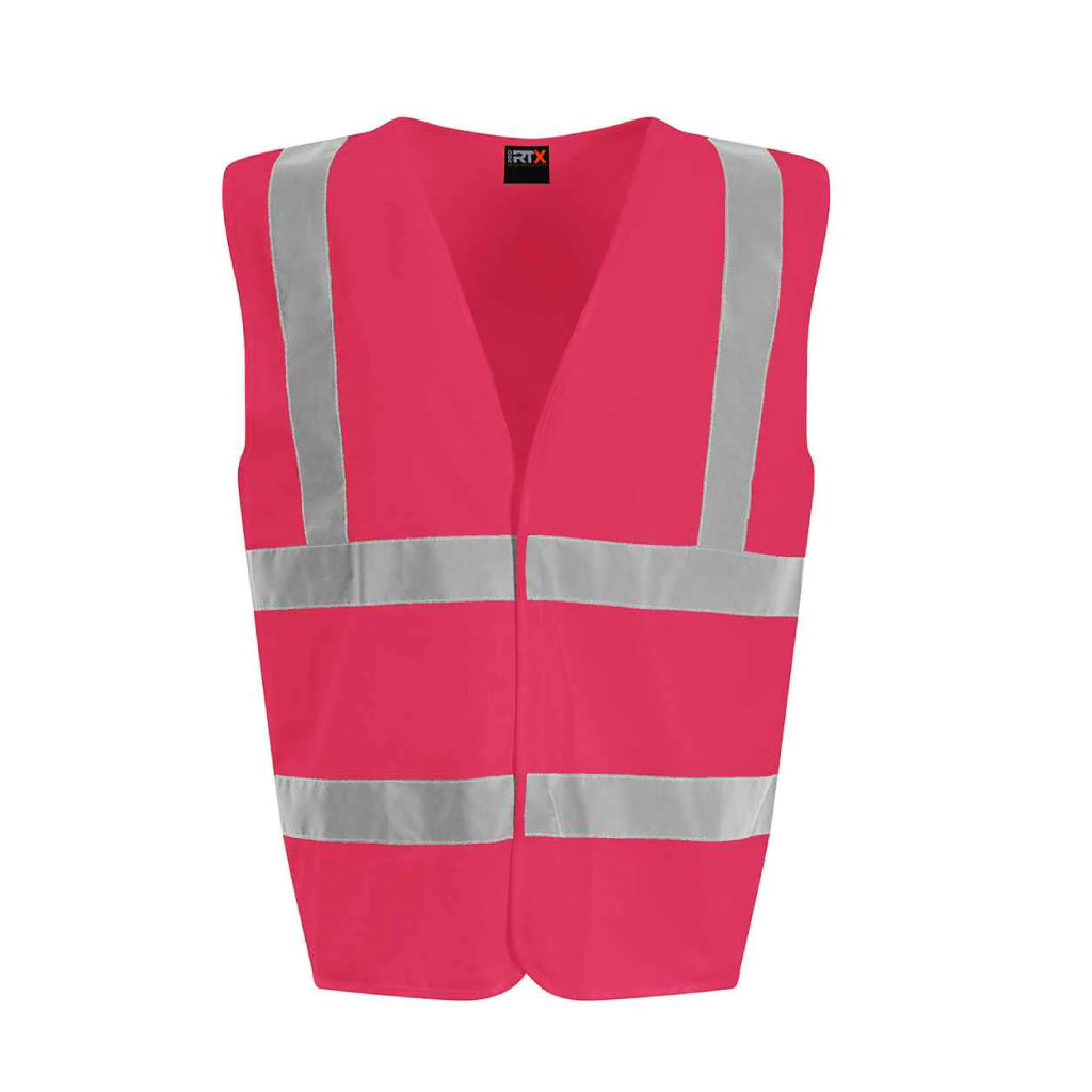 Essential Hi-Vis Safety Vest_WW017_Pink