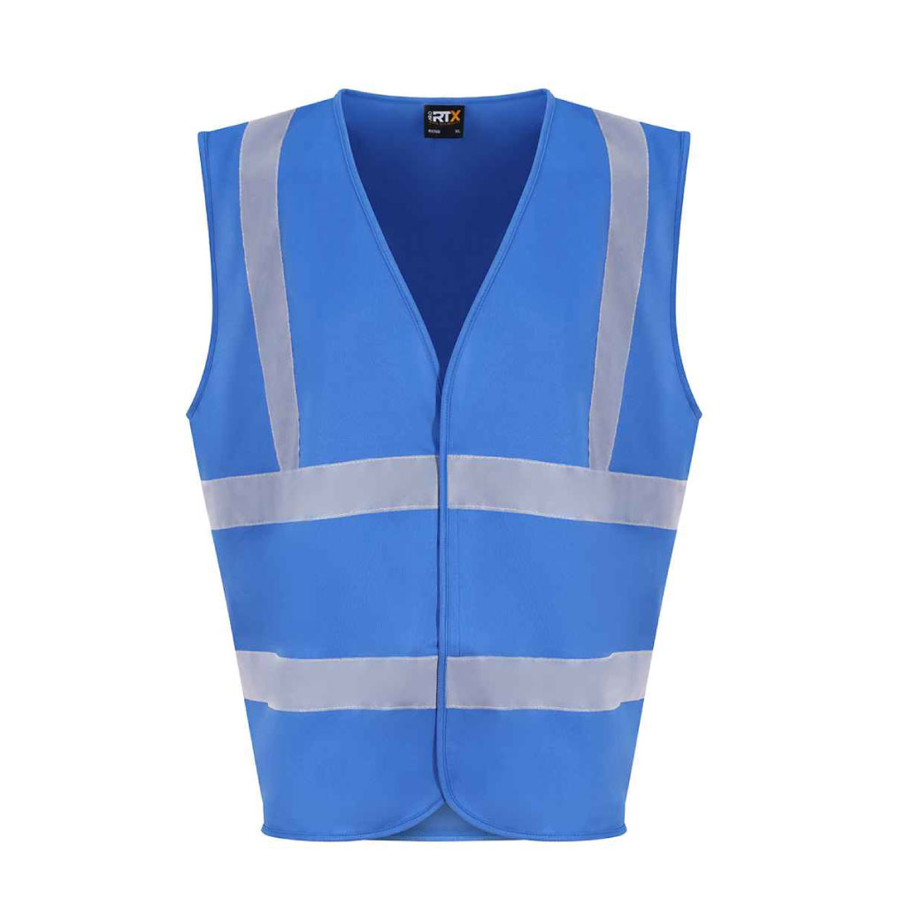 Essential Hi-Vis Safety Vest_WW017_Sapphire Blue