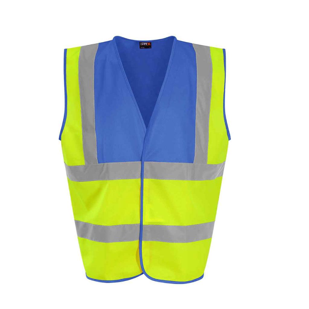 Essential Hi-Vis Safety Vest_WW017_Yellow_Royal Blue