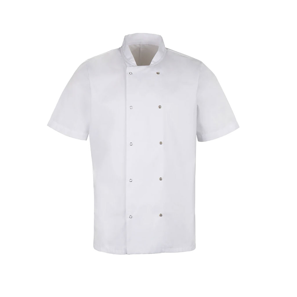 Short Sleeve Chef Jacket_WW018_White