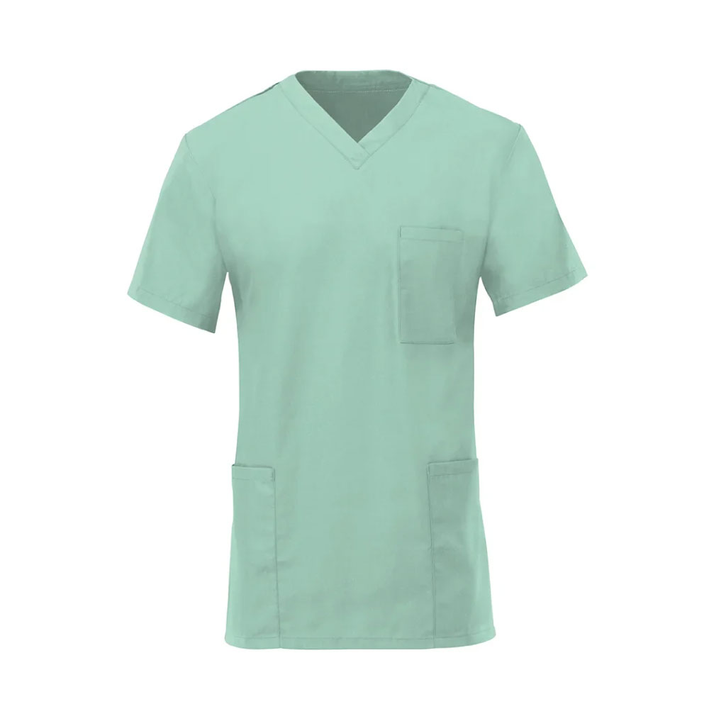 Unisex Lightweight Scrub Tunic Top_WW020_Aqua