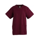 Unisex Lightweight Scrub Tunic Top_WW020_Burgundy
