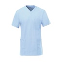 Unisex Lightweight Scrub Tunic Top_WW020_Pale Blue
