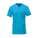 Unisex Lightweight Scrub Tunic Top_WW020_Peacock