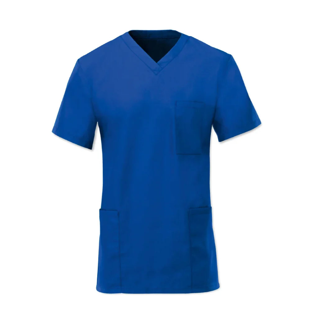 Unisex Lightweight Scrub Tunic Top_WW020_Royal Box