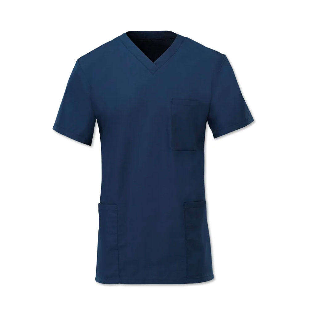 Unisex Lightweight Scrub Tunic Top_WW020_Sailor Navy