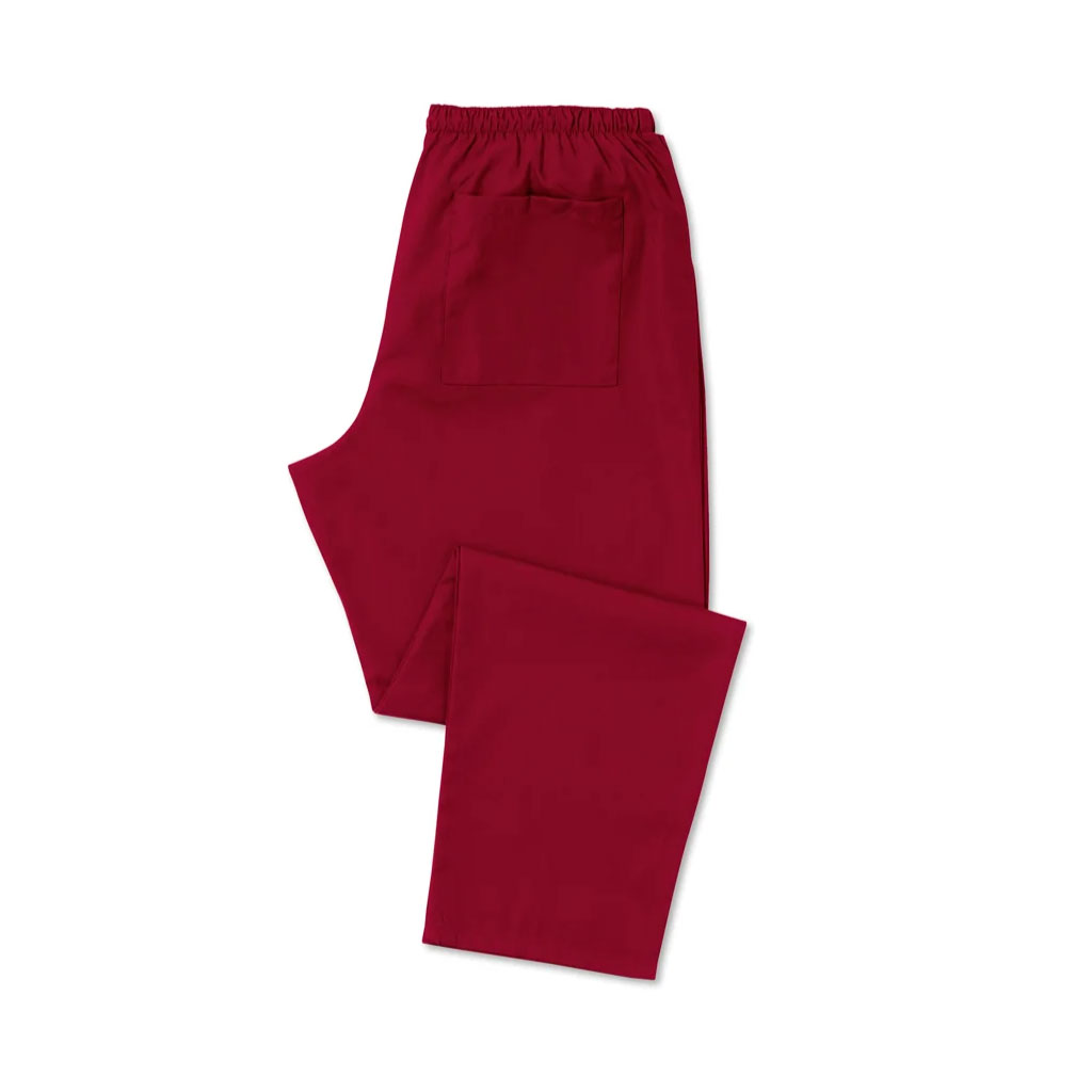 Lightweight Unisex Scrub Trousers_WW021_Burgundy