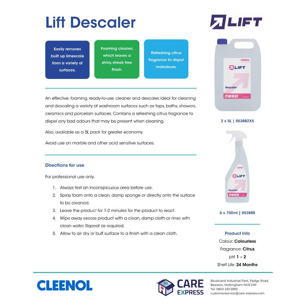 Cleenol Descaler & Sanitizer - 750ml (Pack of 6)