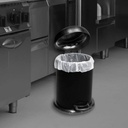 White Heavy Duty Pedal Bin Liners - 15 Litre, 10 (Pack of 100)