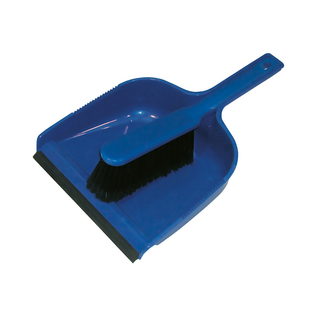 Dustpan & Brush With Lip Red for Cloths and Brushes cleaning supplies Care Express