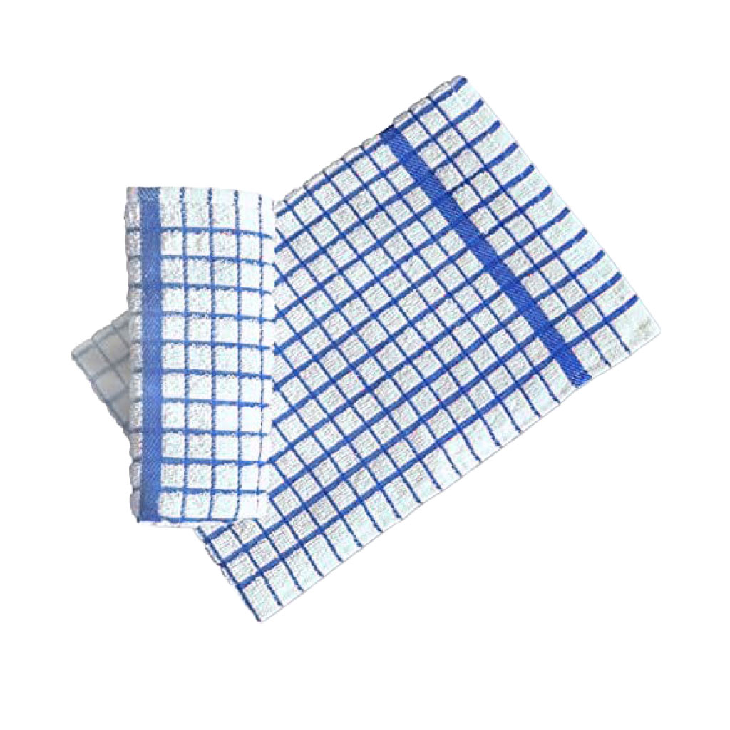 Small Check Tea Towels (2 x Pack of 12)