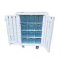 24 Box Original Pack Medication Trolley Double Door / Key Lock - (H) 1030 x (W) 660 x (D) 630mm