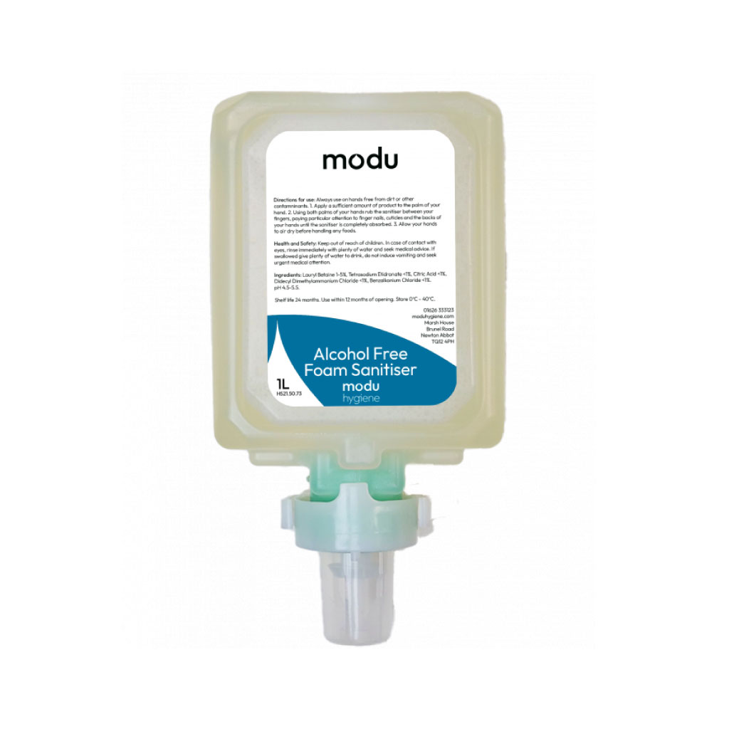 Alcohol Free Foam Sanitiser 6x1L Cartridges Care Express