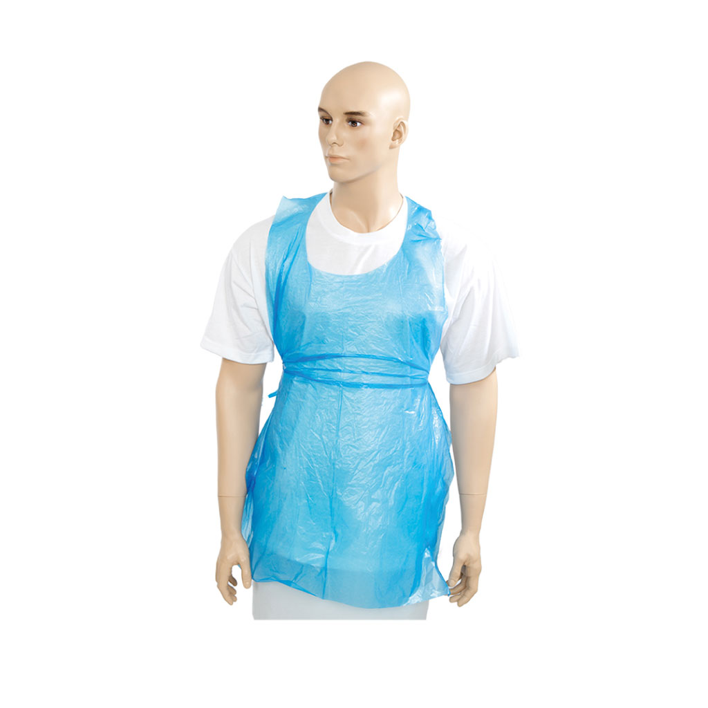 Apron Polythene Blue 8 Micron - Aprons and PPE product from Care Express