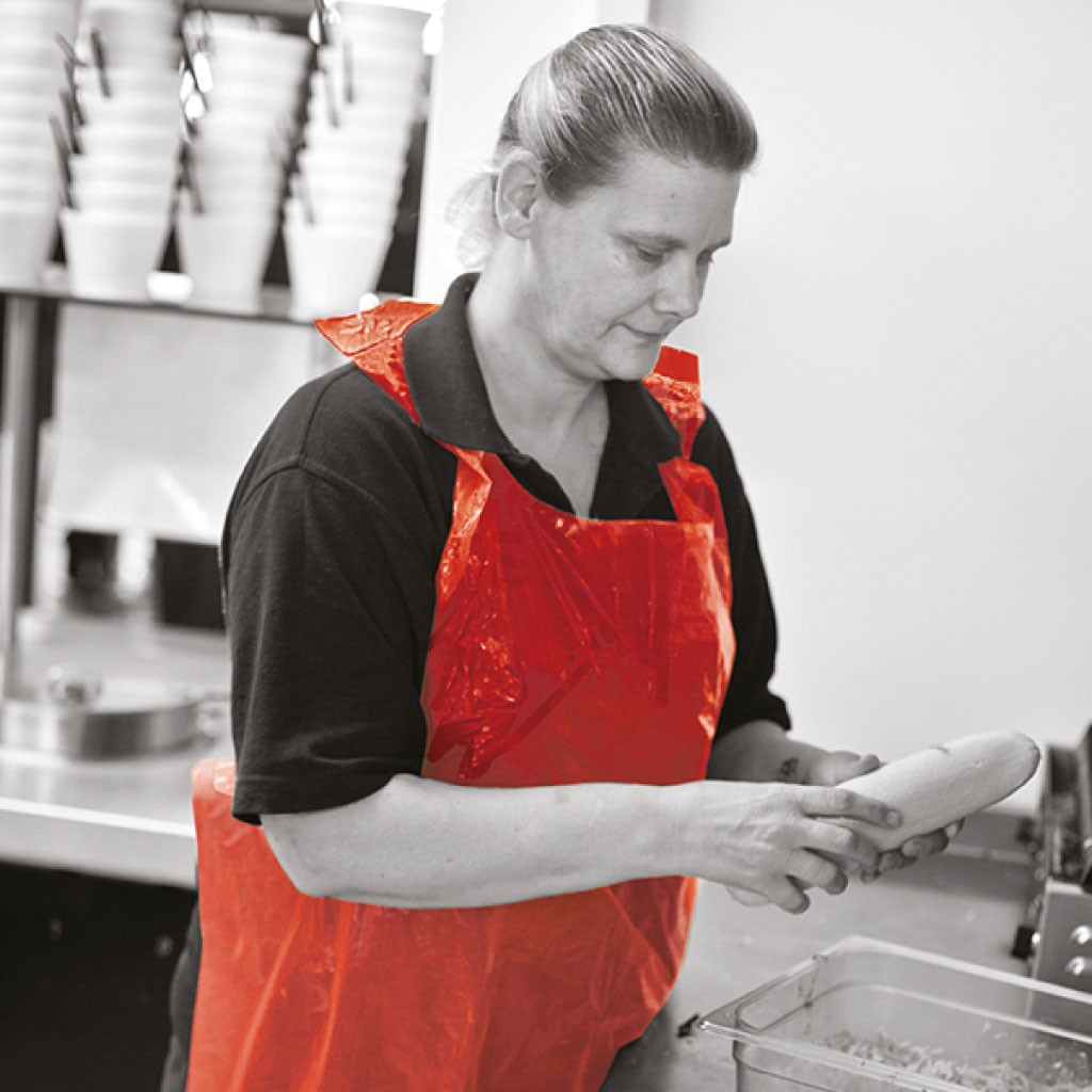Aprons Disposable Rolls Red 10 Micron - Aprons and PPE product from Care Express