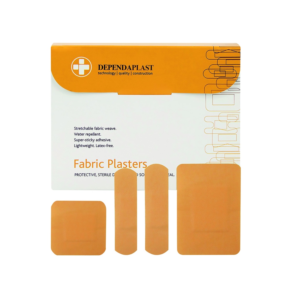 Assorted Fabric Plasters Pack of 100 - Disposable Medical Supplies product from Care Express