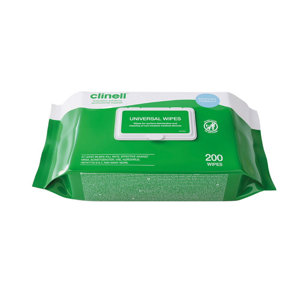 Clinell Universal Surface Wipes Ex Large for Surface Cleaning cleaning supplies Care Express