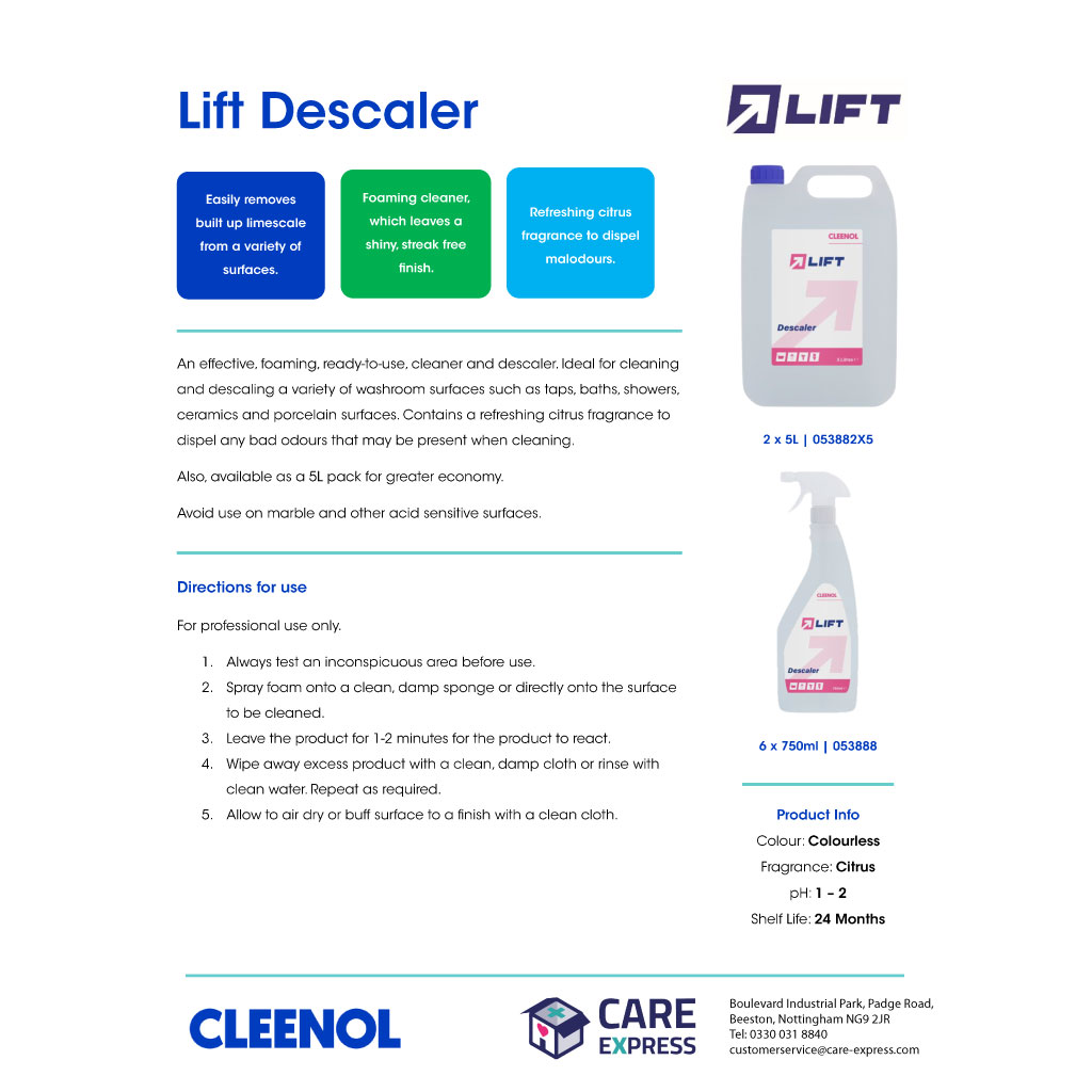 Cleenol Descaler & Sanitizer - 750ml (Pack of 6)