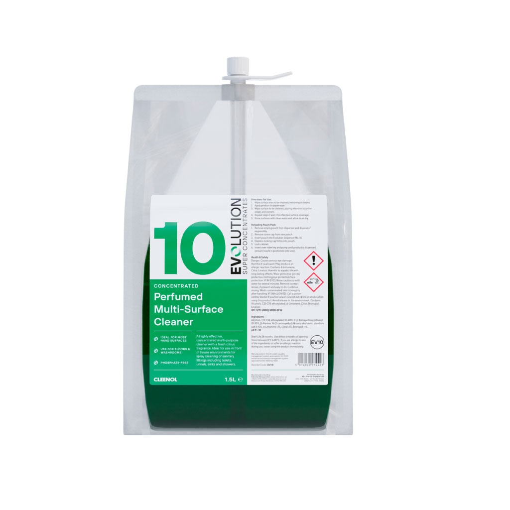 Evolution Antibac Perfumed Cleaner 2x1.5L for Cleaning Products cleaning supplies Care Express