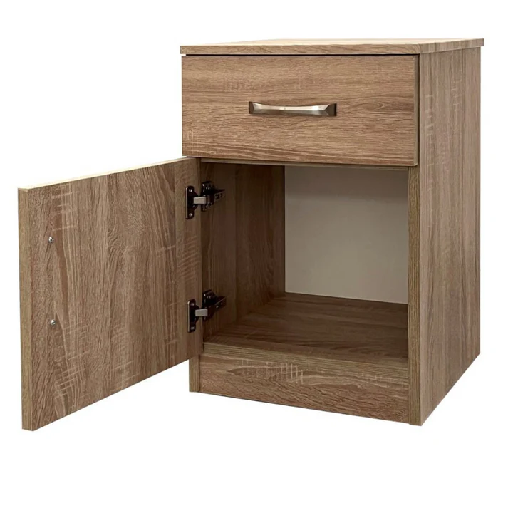 Oasis 1 Door, 1 Drawer Bedside - (H)780 x (W)420 x (D)420