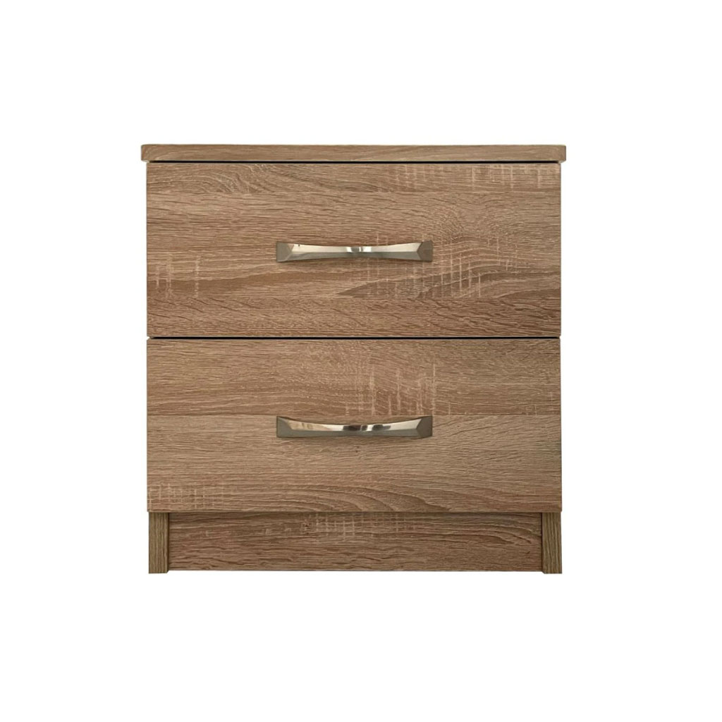 Oasis 2 Drawer Bedside - (H)560 x (W)420 x (D)420