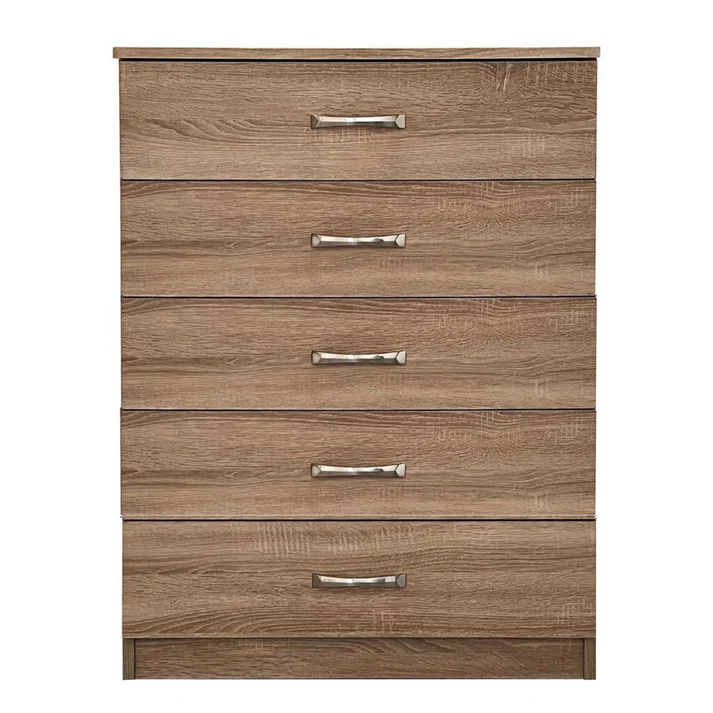 Oasis 5 Drawer Wide Chest - (H)1240 x (W)780 x (D)420