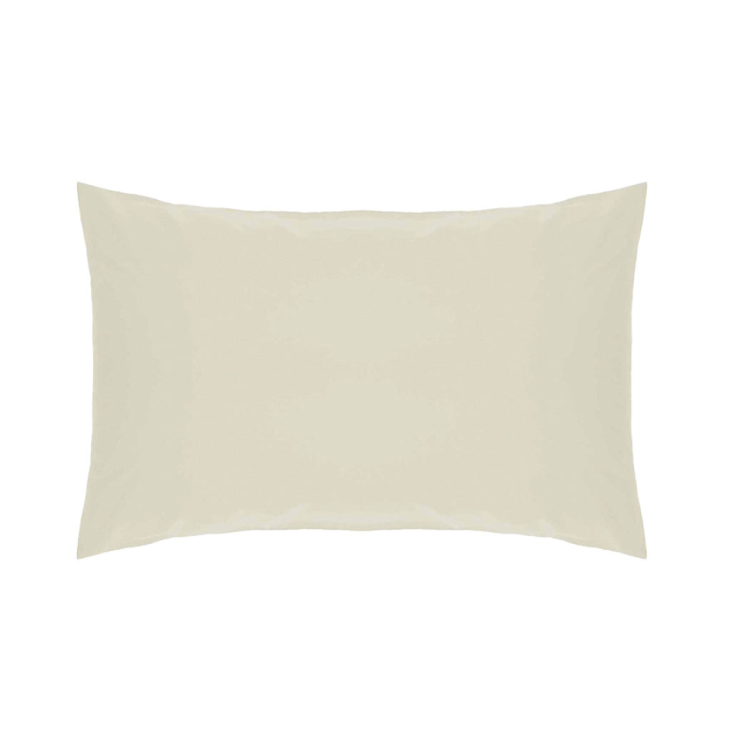 Cream polycotton pillowcase pair for healthcare bedding Care Express