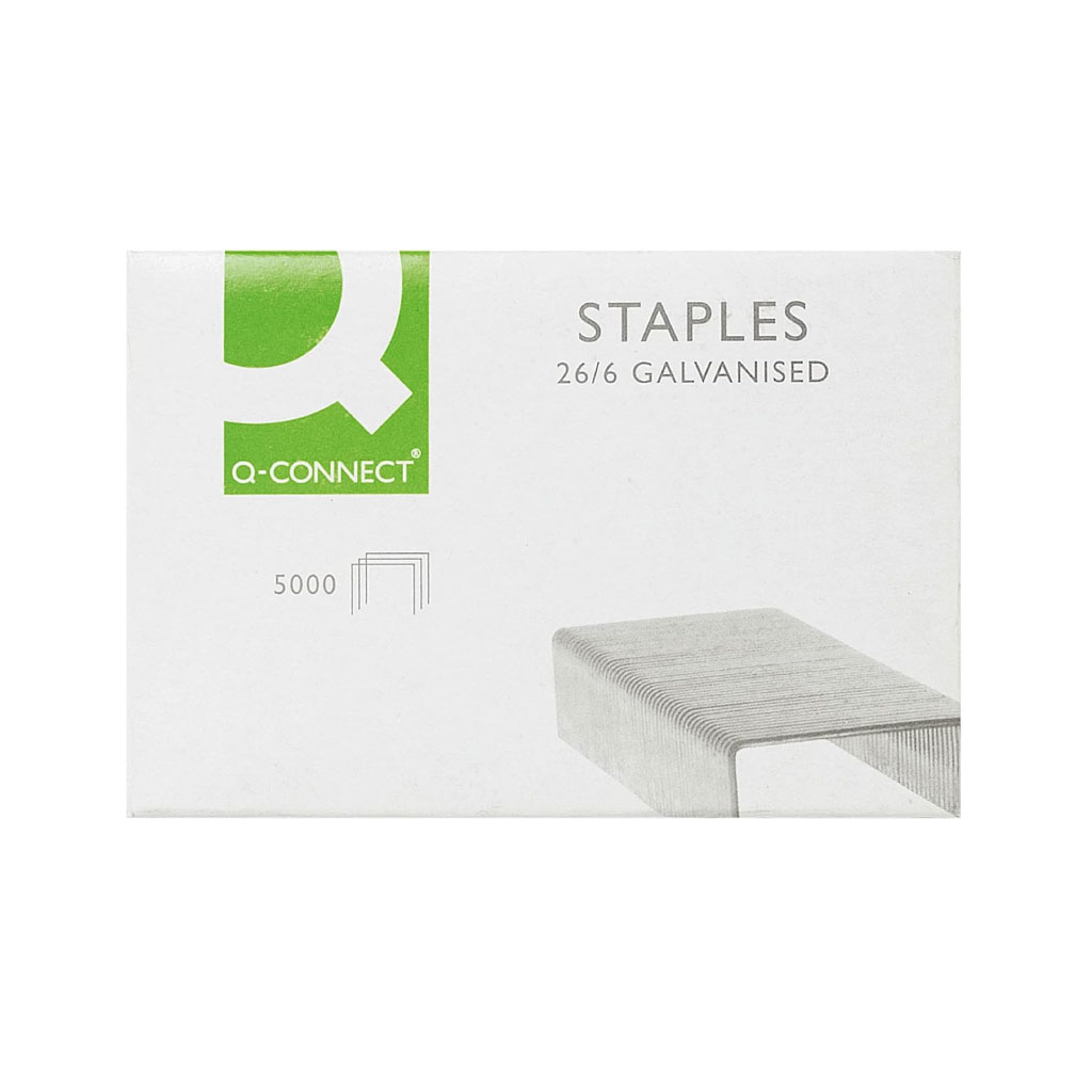 Q-CONNECT Staples - 26/6mm (Pack of 5000)