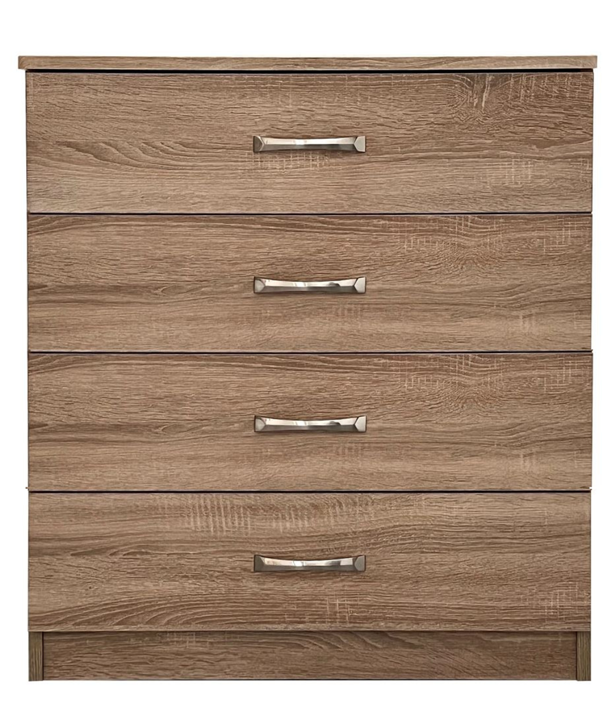 Sahara 4 Drawer Wide Chest (H)1010 x (W)780 x (D)420 - Bedroom Storage product from Care Express