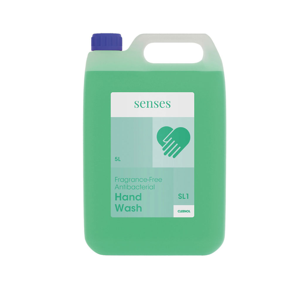 Senses Antibacterial Hand Wash Fragrance Free 2x5L Care Express