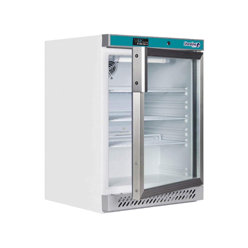 Shoreline Refrigerator Glass Door 141L Capacity (H) 850 x (W) 600 x (D) 600mm - Medical Fridges product from Care Express
