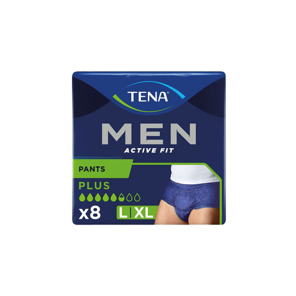 Tena Men Active Fit Pants Plus Size L and XL 8pk - Tena Men product from Care Express