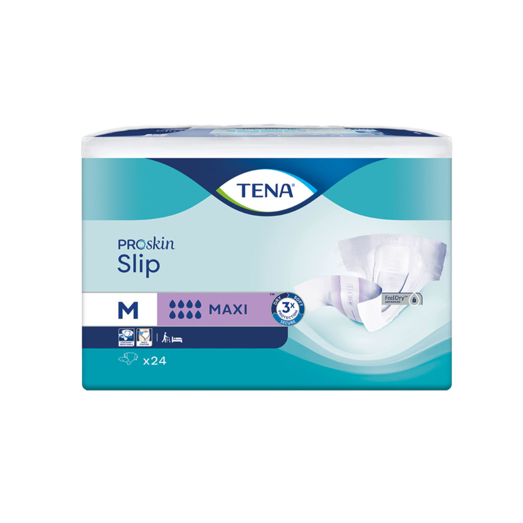 Tena Slip Maxi Medium Textile Back X24 - Tena Slip Proskin product from Care Express