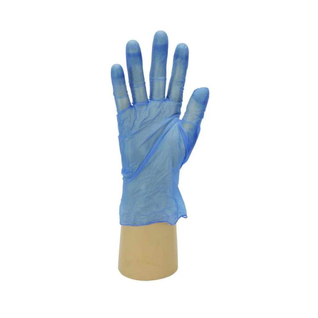 Vinyl Gloves Powder Free Small Blue - Premium Gloves product from Care Express