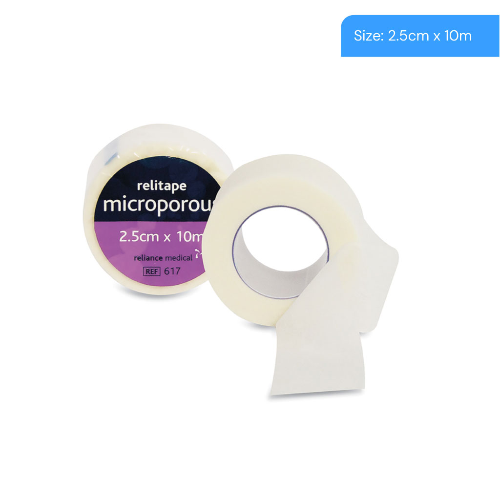 [MC174] Micropore Tape, 2.5cm x 10m (Pack of 12)