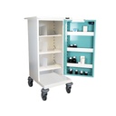 30 Cassette Drug Trolley Nomad Single Door / Key Lock - (H) 1160 x (W) 570 x (D) 580mm